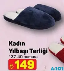 KADIN YILBAŞI TERLİĞİ fiyat ve kampanya bilgisi
